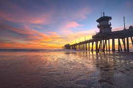 Huntington beach tide times / united states. Huntington Beach Sunset Low Tide Photograph By Brian Knott Photography