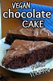 This Vegan Chocolate Cake Recipe Has It All It S So Easy Just Bake In A 9 X 9 Pan And Then Frost Right In Vegan Dessert Recipes Cake Recipes Vegan Cookies