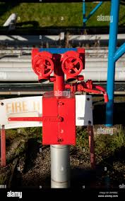 Oil Refinery Firefighting Drencher System Lines Pipes Stock Photo Alamy