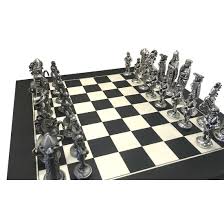 The black and white wood used should be strikingly different but complement each other at the same time. Buy Mullingar Pewter Medieval Irish Designed Chess Set With Board Carrolls Irish Gifts