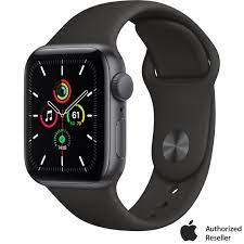 Apple Watch Se Gps 40mm Space Gray Aluminum Case With Black Sport Band Fitness Gps Watches Home Office School Shop The Exchange