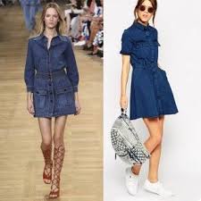 Toile De Nimes De Nimes Toile In 2020 Fashion Outfits Denim Skater Dress Fashion