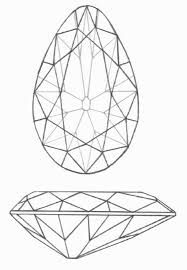 Black And White Gemstone Drawing For Jewel Painting Challenge Reference The Tereschenko Diamond Diamond Drawing Gem Drawing Gemstone Art