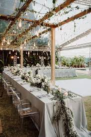 30 Greenery Wedding Ideas That Are Actually Gorgeous Outdoor Wedding Reception With G Wedding Gifts For Groom Greenery Centerpiece Outdoor Wedding Reception