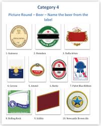 Alcohol trivia did you know that beer is the most popular alcoholic drink in the world? Beer Label Trivia Night Picture Round Trivia Night Family Quiz Night Pictures