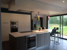 Decoration Cuisine 25m2 Teintes Murales Bleues Bethune Pas De Calais 62 Juillet 2015 Decoration Cuisine Moderne Cuisine Moderne Decoration Cuisine