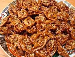 Moroccan Sesame And Honey Cookies With Saffron Cinnamon And Anise Recipe Moroccan Food Moroccan Cooking Morrocan Food