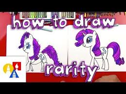 How To Draw Rarity My Little Pony My Little Pony Rarity Art For Kids Hub My Little Pony Youtube