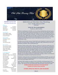 2023 Annual Membership Meeting