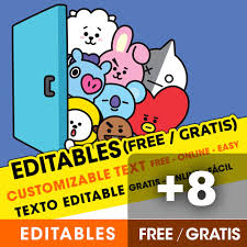 Check out this fantastic collection of bt21 wallpapers, with 39 bt21 background images for your desktop, phone or tablet. 8 Free Bt21 Birthday Invitations For Edit Customize Print Or Send Via Whatsapp Fiestas Con Ideas