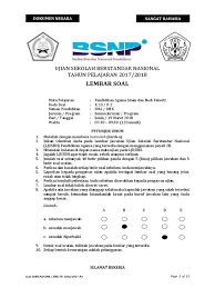 Desain soal latihan ini sebagai hasil pelatihan membuat soal online melalui blogspot. Soal Usbn Pai Smk Dan Kunci Jawaban