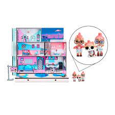 Disfruta de la gran mansión para tus muñecas lol. L O L Surprise Omg House New Real Wood Doll House With Over 85 Surprises Target