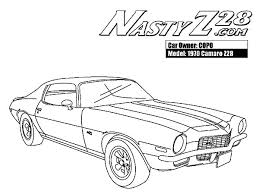 Chevrolet camaro coloring page from chevrolet category. 1970 Camaro Cars Z28 Coloring Pages Best Place To Color
