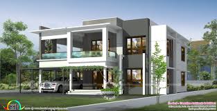 This 5 bed house plan gives you incredible views out the back with covered and open decks spanning the entire first floor. 3376 Sq Ft 5 Bedroom Modern Flat Roof Style House Kerala Home Design Bloglovin