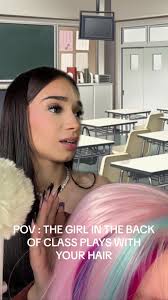 Ive been ovsessed with hair play asmr 😍 that eye roll 🙄🤣🤣 #asmr  #asmrhair #hairplay #asmrhairplay #personalattention #asmrpersonalattention  #pov #greenscreen