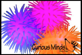 Light Up 5 Puffer Ball Indoor Soft Hairy Air Filled Sensory Ball Curious Minds Busy Bags