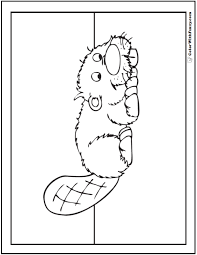 Flower girl, a cute and simple coloring page. Beaver Coloring Pages Beaver Dams And Habitat