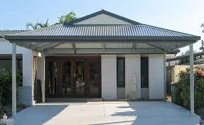 Dutch Gable Double Carport Designed To Add To The House As Part Of Renovations Carport Designs Gable Roof Design Dutch Gable Roof