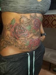 You may want a specific tattoo design of a specific diameter, but if your stretch marks are bigger than that, you may have to go for a bigger and broader tattoo design. Tattoo Uploaded By Abstrakt Ink Stretch Mark Cover Up 1214497 Tattoodo
