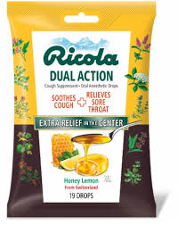 As with ricola and zarbee's, the brand zand has wide distribution and is easy to find for sale. Ricola Dual Action Honey Lemon Cough Suppressant Drops 19 Ct Dillons Food Stores