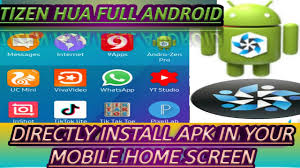 How To Install Androzen Pro In Tizen Phone Z1 Z2 Z3 Z4 Install Your Apk Directly My Home Screen Youtube