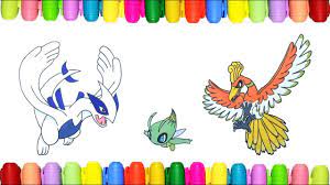 We have chosen the best ho oh coloring games which you can play online at mobile, tablet.for free and add new coloring games daily, enjoy! Pokemon Coloring Pages Lugia Ho Oh And Celebi Youtube