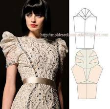 Longues manches ballon à découpe raglan avec bouton habillé au niveau du poignet. Patron Manche Ballon Dress Sewing Patterns Sleeves Designs For Dresses Pattern Fashion