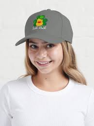 Lucky Irish Duck Shamrock St Patrick Day Cap