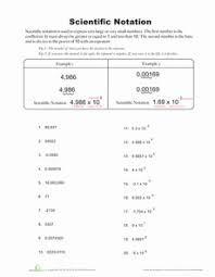 Scientific Notation Worksheet Education Com Scientific Notation Scientific Notation Worksheet Notations