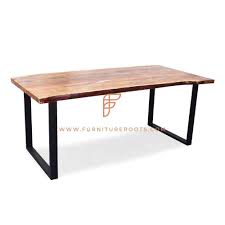 Check spelling or type a new query. Buy Fr Tables Series Industrial Style Rectangular Table With Square Metal Bases And Natural Edge Wooden Top Online Dining Tables Restaurant Tables Restaurant Furniture Furnitureroots Product