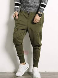 L'été hommes occasionnels pantalon élastique à la taille version coréenne de slim. Pantalon Casual Homme Sarouel Cheville Elastique Slim Tidebuy Com