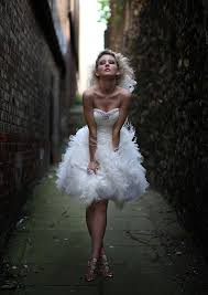 Short Satin And Ostrich Feather Wedding Dress Wedding Dress With Feathers Short Wedding Dress Tulle Wedding Dress