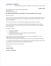 Office Administrator Cover Letter Sample