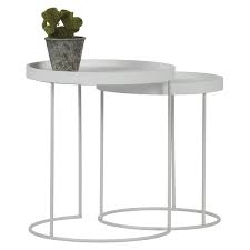 bijzettafel jans metaal met houten blad wit kopen bijzettafels karwei bijzettafel bijzettafels houten
