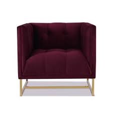 Sandy Wilson Home Royce Burgundy Accent Chair Burgundy Velvet In 2020 Accent Chairs Armchair Luxury Living Room Design