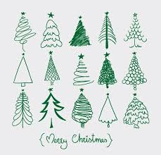 Christmas Tree Embellishments For Calligraphy Handwriting Cards Christmas Crafts Christmas Doodles Christmas Diy
