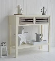 New england style console table with drawers for storage in hall furniture. Norfolk Cream Console Table For Hall Furniture Large