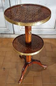 French Louis Xvi Period Adjustable Marquetry Inlaid Pedestal Table In 2020 Pedestal Table Crescent Table Table