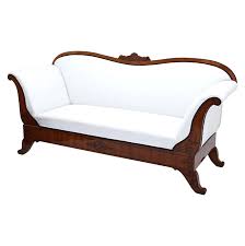 Striped upholstery was popular in this era. Biedermeier Sofa Suddeutsch 1830 40