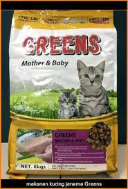 Selain harganya yang murah, makanan kucing kering juga memiliki daya tahan yang cukup lama. Makanan Kucing Jenama Greens