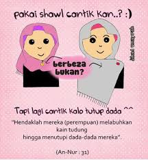 Kartun Dakwah 4 Tudung Tak Wajib Yang Wajib Ialah Tutup Aurat Kartun Iman Kutipan Rohani