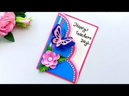 Diy Teacher S Day Card Handmade Teachers Day Card Making Idea Youtube Handmade Teachers Day Cards Greeting Cards For Teachers Teacher Diy Crafts