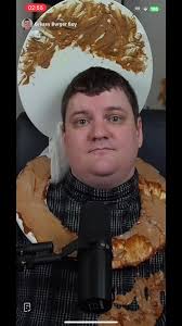 Bro Just Typing to Eat His Burger