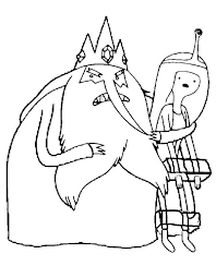 Santa, our main character in this holiday checking his list, checking it twice and ready to bring toys to all of the good boys and girls of the world. Online Coloring Pages Coloring Page The Ice King Has Caught Princess Bubblegum Adventure Time Coloring Pages For Kids