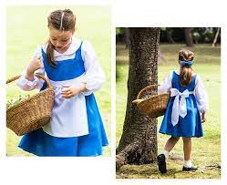 ベル風 ワンピース ドレス コスプレ 衣装 仮装 ハロウィン 衣装 キッズ 衣装 子供 コスプレ 衣装