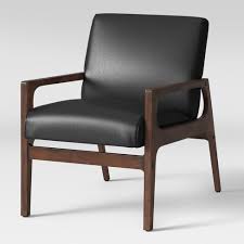 Peoria Wood Armchair Black Faux Leather Project 62 Target Faux leather office chairs come at affordable price points, offer the choose your style faux leather office chairs come in virtually every style.