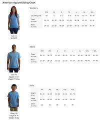 T Shirt Size Chart My Eco Yogi