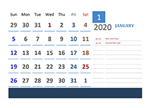 Kalender bulan januari 2021 dan hari peringatannya. Printable 2020 Indonesia Calendar Templates With Holidays