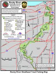 Rocky River Ohio Steelhead Fishing Map And Guide Diy Fly