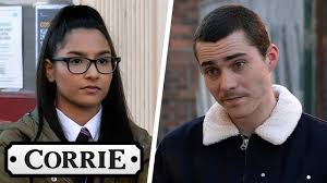 00:57 after finding richard collapsed on the floor, roy calls 999, but it's too late to save him. Corey Overhears That Nina And Asha Have Split Up Coronation Street Youtube